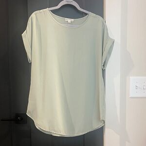 Zenana Outfitters Light Green Blouse